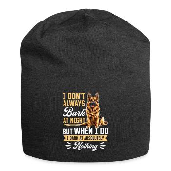 Drôle de berger allemand amoureux du chien propriétaire - Bonnet en jersey - charbon - Devant