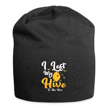 I Left My Hive To Bee Here Beekeeper ApiaristBeeke - Jersey Beanie - black - Front