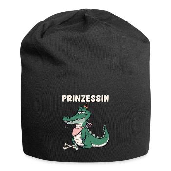 Carnaval Princesse Crocodile Cologne Alaaf Drôle - Bonnet en jersey - noir - Devant