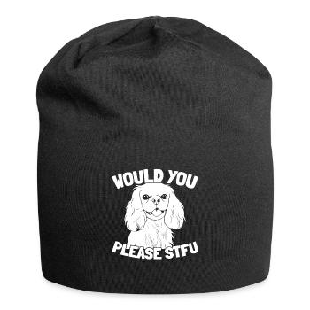 King Charles Cavalier Stfu - Jersey Beanie - black - Front