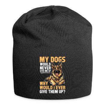 German Shepherd Lover Dog Owner - Jersey Beanie - black - Front