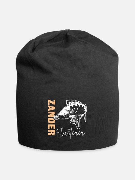 Angler ZANDER FLÜSTERER Angeln Hobby Angler - Jersey-Beanie - Schwarz