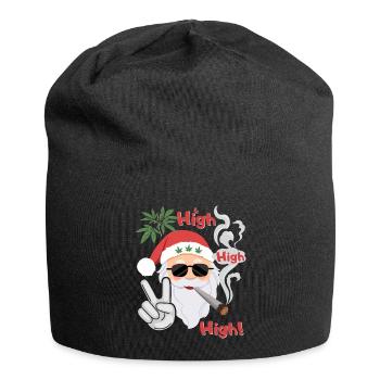 Santa Claus Weihnacht Geschenkidee - Jersey-Beanie - Schwarz - Vorne