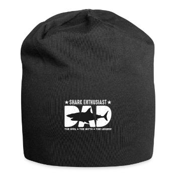 Shark Enthusiast Dad The Idol The Marine Biologist - Jersey Beanie - black - Front