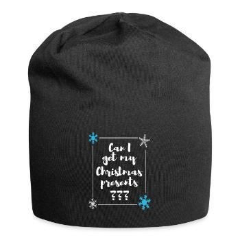 Frecher Weihnachtshumor Weihnachtsgeschenke - Jersey-Beanie - Schwarz - Vorne