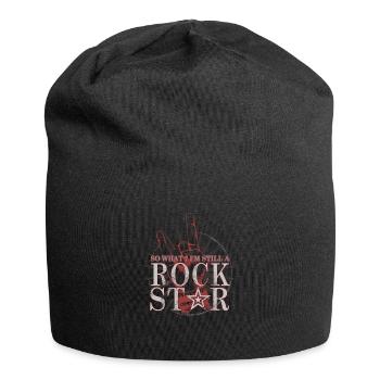 Na und ich bin ein Rock Star - Jersey-Beanie - Schwarz - Vorne