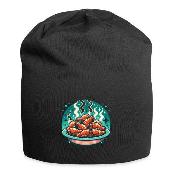 Tempting Hot Chicken Wings Delight - Jersey Beanie - black - Front