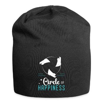 Manta Rays Circle Of Happiness Marine Biology - Jersey-Beanie - Schwarz - Vorne