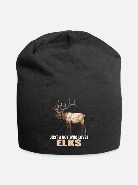 Elche Elch - Jersey-Beanie - Schwarz