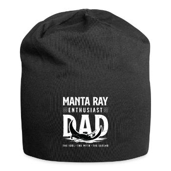 Manta Ray Enthusiast Dad The Idol The Scuba Diver - Jersey Beanie - black - Front