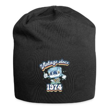 Le meilleur de 1974 Vintage Rétro 51e anniversaire - Bonnet en jersey - noir - Devant