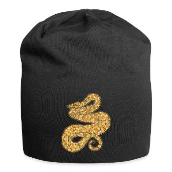 Boa Constrictor Geometric - Jersey Beanie - black - Front