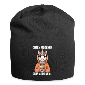 Good morning? Very thin - Jersey Beanie - black - Front