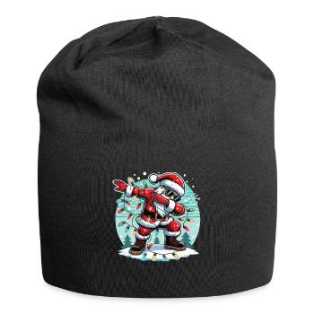 Joyeux Noël Cool Père Noël Ho ! HO! - Bonnet en jersey - noir - Devant