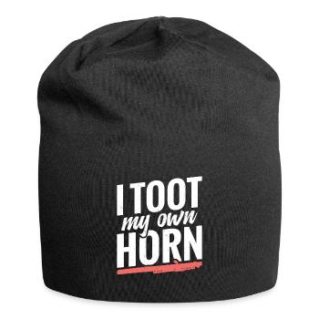Piccolos, I make my own horn - Jersey Beanie - black - Front