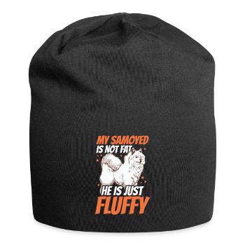 Samojede ist nicht dick Samojedenspitz Samojede - Jersey-Beanie - Schwarz - Vorne