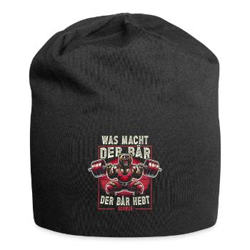 Bodybuilding Bodybuilder Fitness Geschenk Muskeln - Jersey-Beanie - Schwarz - Vorne