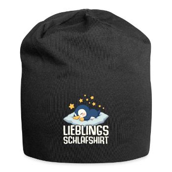 Chemise de nuit préférée Lève-tard Morning Grouches - Bonnet en jersey - noir - Devant