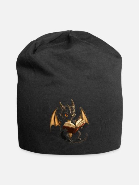 Black Dragon – Mysticism for Book Lovers - Jersey Beanie - black