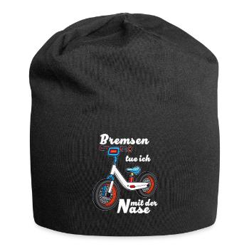 Je freine avec mon nez - Bonnet en jersey - noir - Devant
