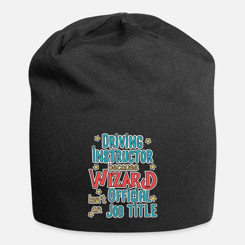 Driving Instructor Wizard Driving School - Jersey Beanie - black