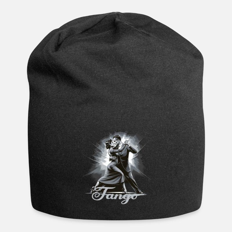 Tango Tanz für einen Tango Tänzer Tänzerinnen - Jersey-Beanie - Schwarz