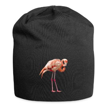 Flamingos Flamingo - Jersey Beanie - black - Front