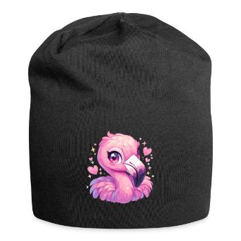 Flamingos Flamingo - Jersey Beanie - black - Front