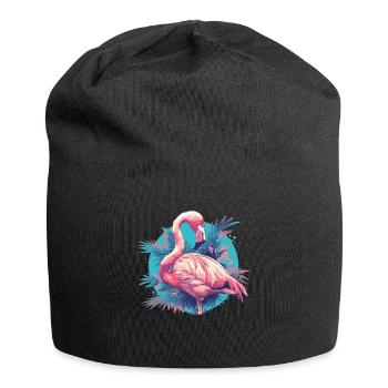 Flamingos Flamingo - Jersey Beanie - black - Front