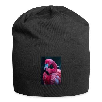 Flamingos Flamingo - Jersey Beanie - black - Front