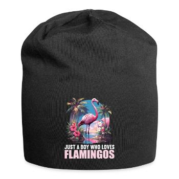 Flamingos Flamingo - Jersey Beanie - black - Front