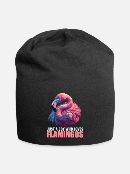 Flamingos Flamingo - Jersey Beanie - black