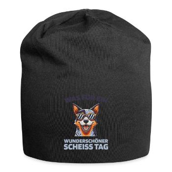 Australischer Rinderhund - Jersey-Beanie - Schwarz - Vorne