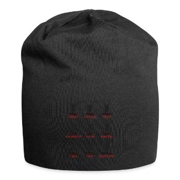 Humour de renne : de Dasher à Rudolph avec - Bonnet en jersey - noir - Devant