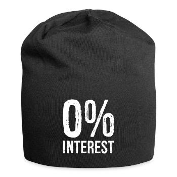 0 Interest funny - Jersey Beanie - black - Front