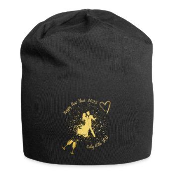 Happy New Year 2025 Only With You - Jersey Beanie - black - Front