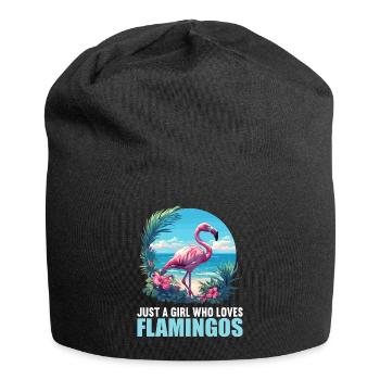 Flamingos Flamingo - Jersey Beanie - black - Front