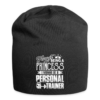 Personal Trainer Wanna Be A Personal Trainer - Jersey Beanie - black - Front