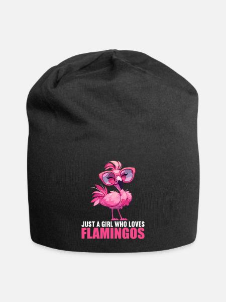 Flamants roses Flamant rose - Bonnet en jersey - noir