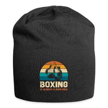 La boxe est toujours une bonne idée - Bonnet en jersey - noir - Devant