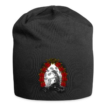 Conte de fées Conte de fées Personnage Fantôme Halloween Chats Chat - Bonnet en jersey - noir - Devant