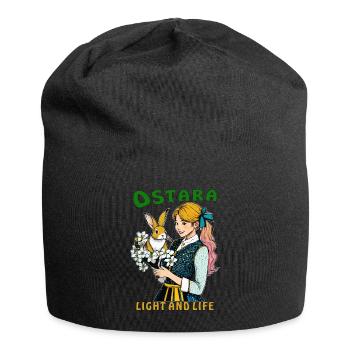 MRS. RABBIT FLOWER OSTARA LIGHT AND LIFE - Jersey Beanie - black - Front