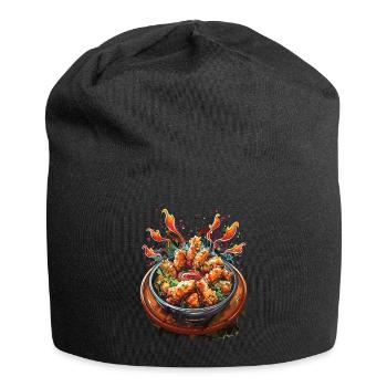 Chinese Food Crab Rangoon Meme Lustig - Jersey-Beanie - Schwarz - Vorne