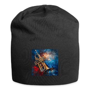 Trompete - Jersey-Beanie - Schwarz - Vorne