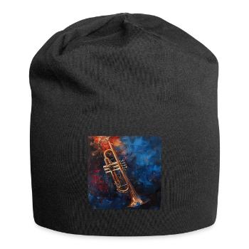Trompete - Jersey-Beanie - Schwarz - Vorne