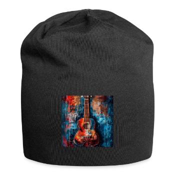 Ukulélé - Bonnet en jersey - noir - Devant