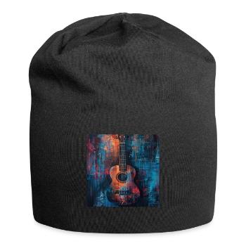 Ukulélé - Bonnet en jersey - noir - Devant