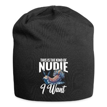 Slug This is the kind of slug - Jersey Beanie - black - Front
