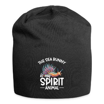 Limace Le lièvre de mer est mon animal spirituel - Bonnet en jersey - noir - Devant
