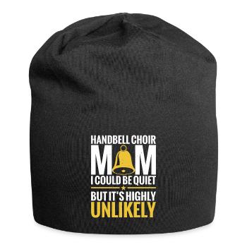 Chœur de clochettes maman Je suis peut-être silencieux mais c’est - Bonnet en jersey - noir - Devant